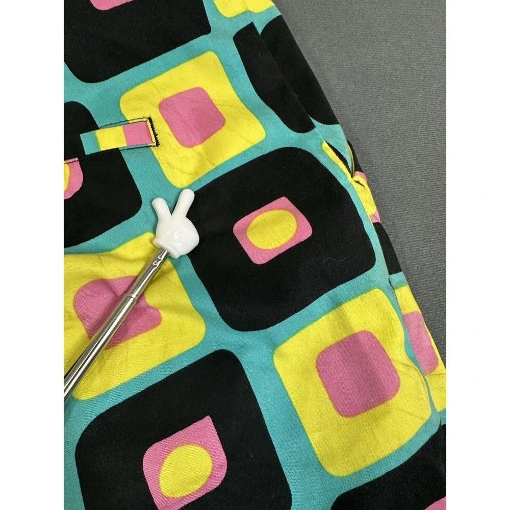 Loudmouth Golf Shorts Mens Size 38 Couch Potato Print Stretch 60s 70s